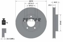 TEXTAR Féktárcsa szellőző Ø278mm 92130303
