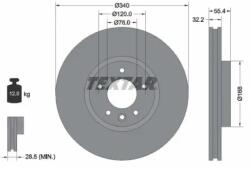 TEXTAR Féktárcsa szellőző Ø340mm 92230305