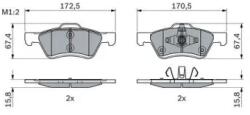 Bosch fékbetét készlet 0 986 494 960
