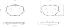 BREMBO fékbetét készlet P50 170