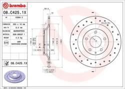 BREMBO féktárcsa perforált Ø303mm 08. C425.1X