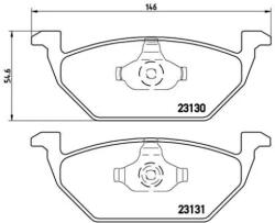 BREMBO fékbetét készlet, tárcsafék P85 041