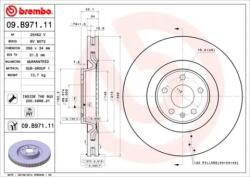 BREMBO Féktárcsa szellőző Ø356mm 09. B971.11