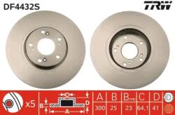 TRW Féktárcsa szellőző Ø300mm DF4432S