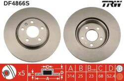 TRW Féktárcsa szellőző Ø314mm DF4866S
