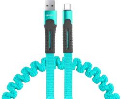 AMIO rugós kábel USB+USB-C 120cm FullLINK UC-14