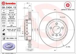 BREMBO Féktárcsa Kétrészes féktárcsa Ø345mm 09. C404.13