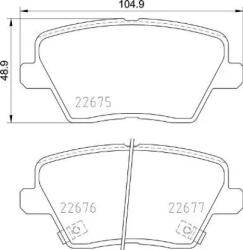 BREMBO fékbetét készlet P30 109