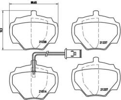 BREMBO fékbetét készlet P44 003