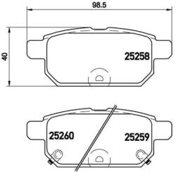 BREMBO fékbetét készlet P79 029