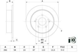 Bosch féktárcsa 0 986 479 H16