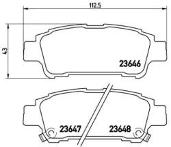 BREMBO fékbetét készlet, tárcsafék P83 056