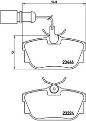 BREMBO fékbetét készlet, tárcsafék P85 059