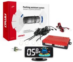 AMiO Parkolósegéd LED-GRAF 3D 4 érzékelős fehér