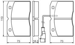 Bosch fékbetét készlet 0 986 494 276