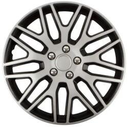 VERSACO DAKAR NC 15" SILVER & BLACK (fekete-ezüst) krómozott csavarokkal