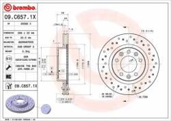 BREMBO féktárcsa 09. C657.1X