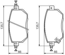 Bosch fékbetét készlet 0 986 494 366