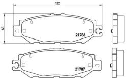 BREMBO fékbetét készlet, tárcsafék P83 036