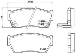 BREMBO fékbetét készlet, tárcsafék P56 027