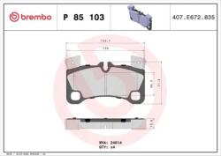 BREMBO fékbetét készlet P85 103