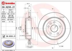 BREMBO Féktárcsa belső hűtés Ø330mm 09. N235.21