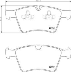 BREMBO fékbetét készlet P50 115
