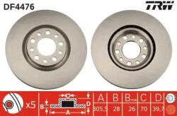 TRW szellőző féktárcsa Ø305, 5mm DF4476