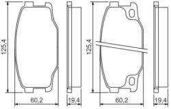 Bosch fékbetét készlet 0 986 494 442