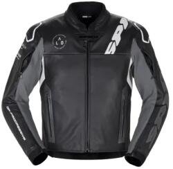 SPIDI kabát DP-PROGRESSIVE LEATHER, SPIDI (fekete/fehér, 56-os méret)