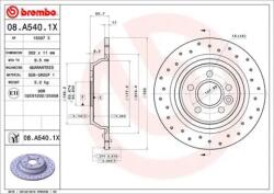 BREMBO féktárcsa perforált Ø302mm 08. A540.1X