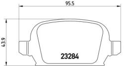 BREMBO fékbetét készlet, tárcsafék P59 037