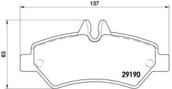 BREMBO fékbetét készlet, tárcsafék P50 084