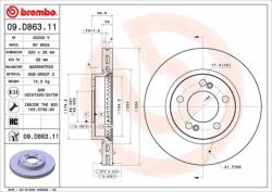 BREMBO féktárcsa 09. D863.11