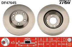 TRW Féktárcsa szellőző Ø350mm DF4764S