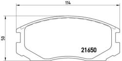 BREMBO fékbetét készlet, tárcsafék P54 015