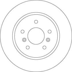 TRW Féktárcsa tömör Ø289mm DF6787