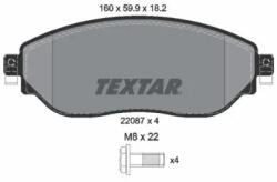 TEXTAR fékbetét készlet, tárcsafék 2208701
