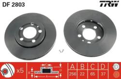 TRW szellőző féktárcsa Ø256mm DF2803