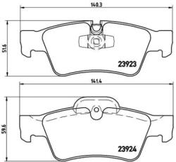 BREMBO fékbetét készlet P50 064