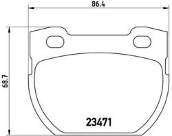 BREMBO fékbetét készlet P44 006