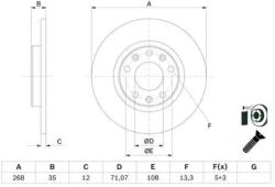 Bosch Féktárcsa 0 986 479 E94