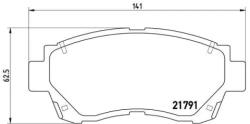 BREMBO fékbetét készlet, tárcsafék P83 027