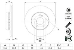 Bosch féktárcsa 0 986 479 H45