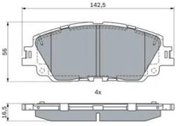 Bosch fékbetét készlet 0 986 424 899