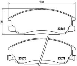 BREMBO fékbetét készlet P30 013