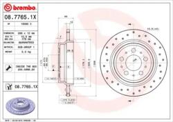 BREMBO féktárcsa perforált Ø288mm 08.7765. 1X