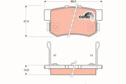 TRW fékbetét készlet, tárcsafék GDB774