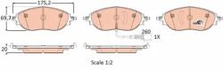 TRW fékbetét készlet, tárcsafék GDB1918