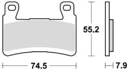 BRAKING fékbetétek, BRAKING (fékbetét fémes keverék CM66) 2 db/csomag - runder - 16 790 Ft